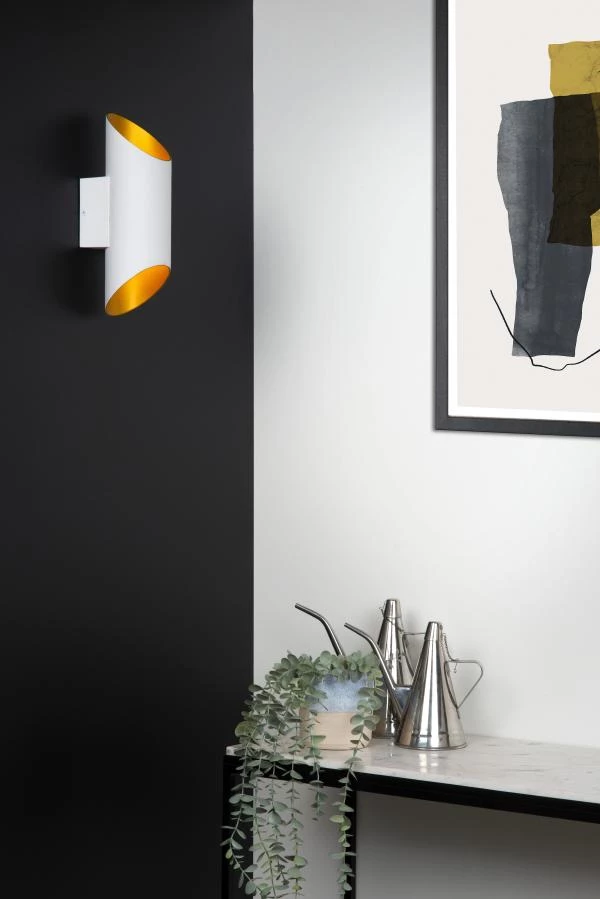 Lucide QUIRIJN - Wandlamp - Ø 10 cm - 1xG9 - Wit - sfeer 1